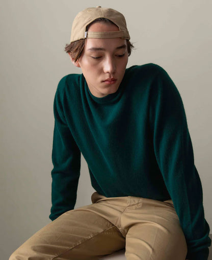Cashmere Crew Neck Jumper - Richmond Green