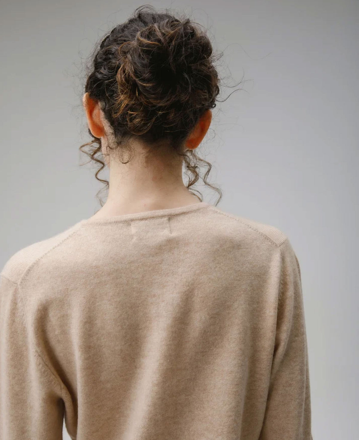High Button Cardigan - Vicuna