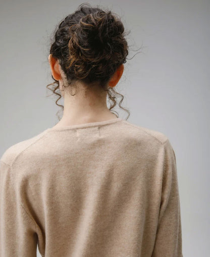 High Button Cardigan - Vicuna