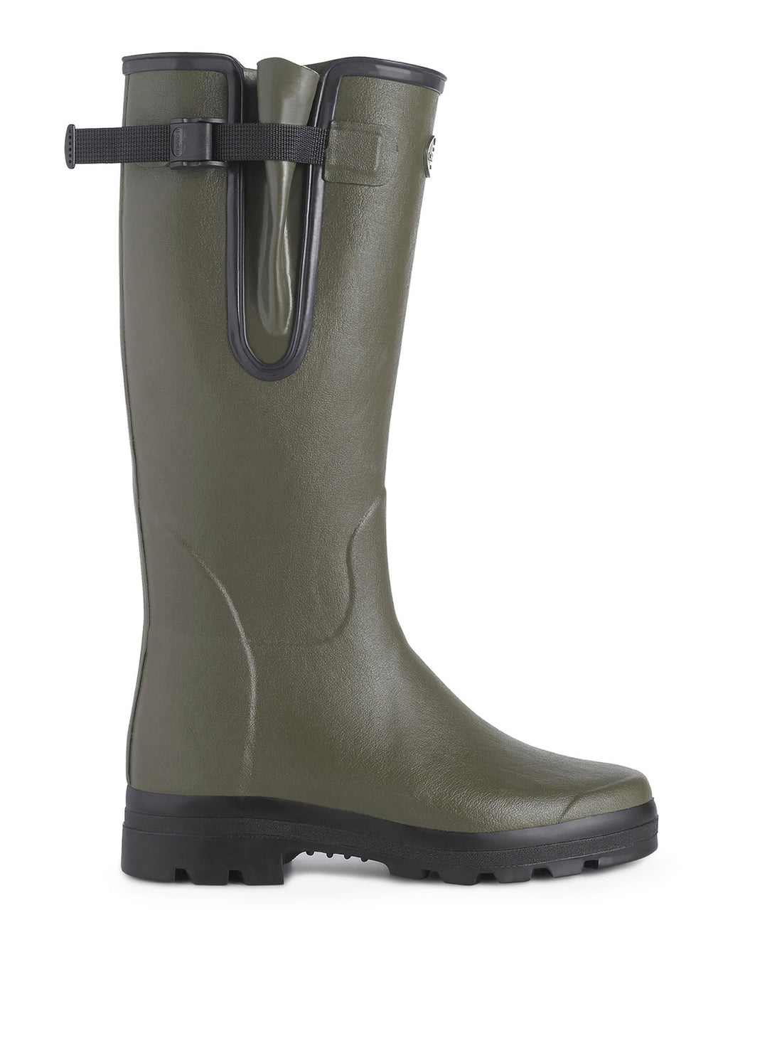 Vierzon Jersey Lined Wellington Boot - Vert Chameau