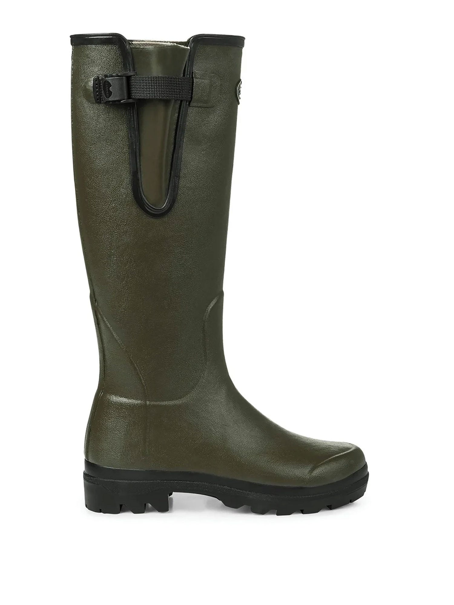 Vierzon Jersey Lined Wellington Boot - Vert Chameau