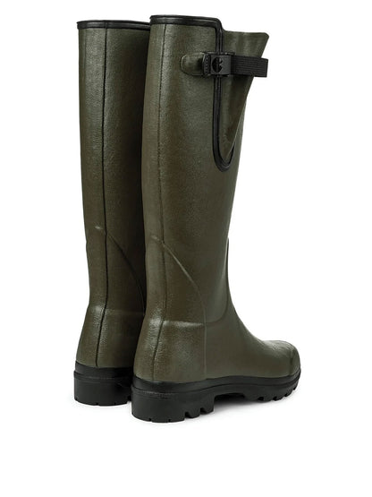 Vierzon Jersey Lined Wellington Boot - Vert Chameau