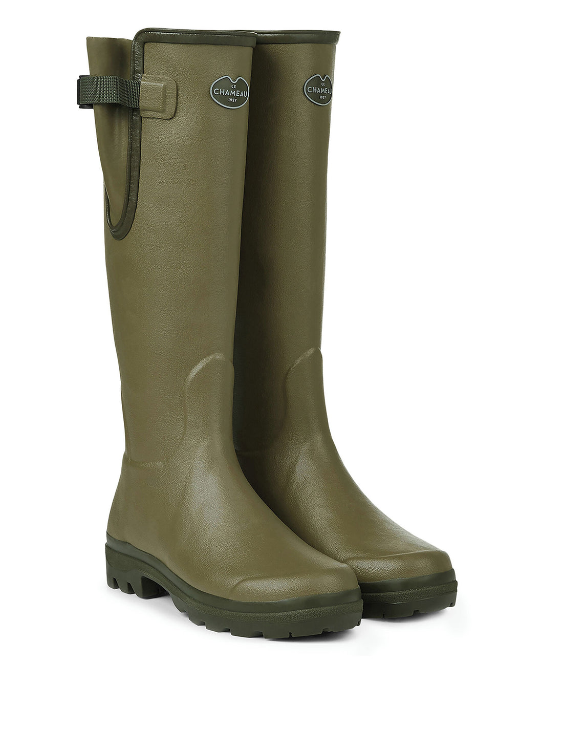 Vierzon Jersey Lined Wellington Boot - Vert Vierzon