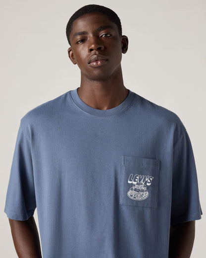 Half Sleeve Graphic Pocket Tee - Levi&