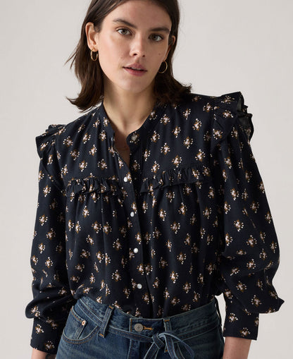 Gianna Long Sleeve Blouse - Multi Color