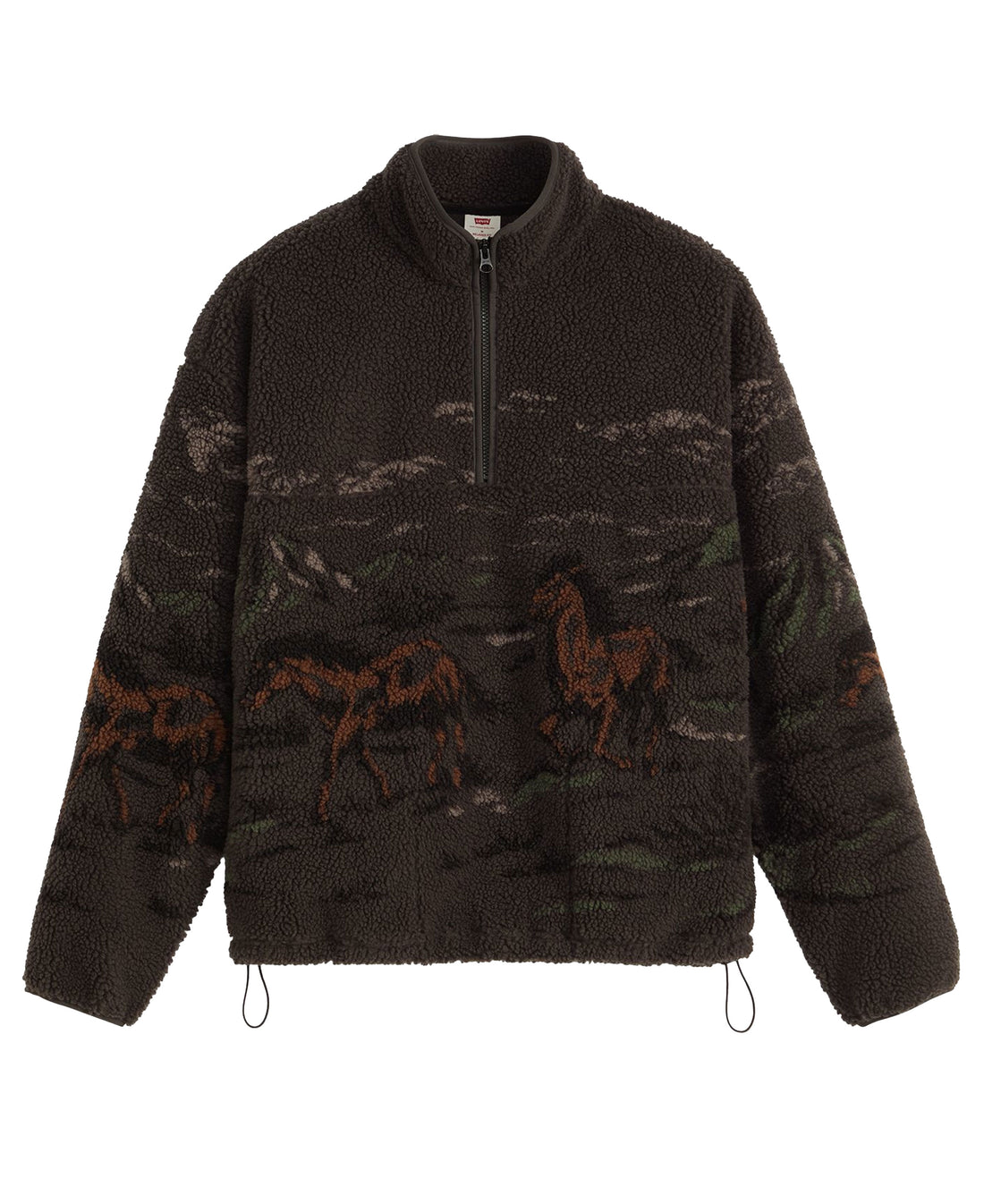 Idyllwild Sherpa Popover Sweatshirt - Black