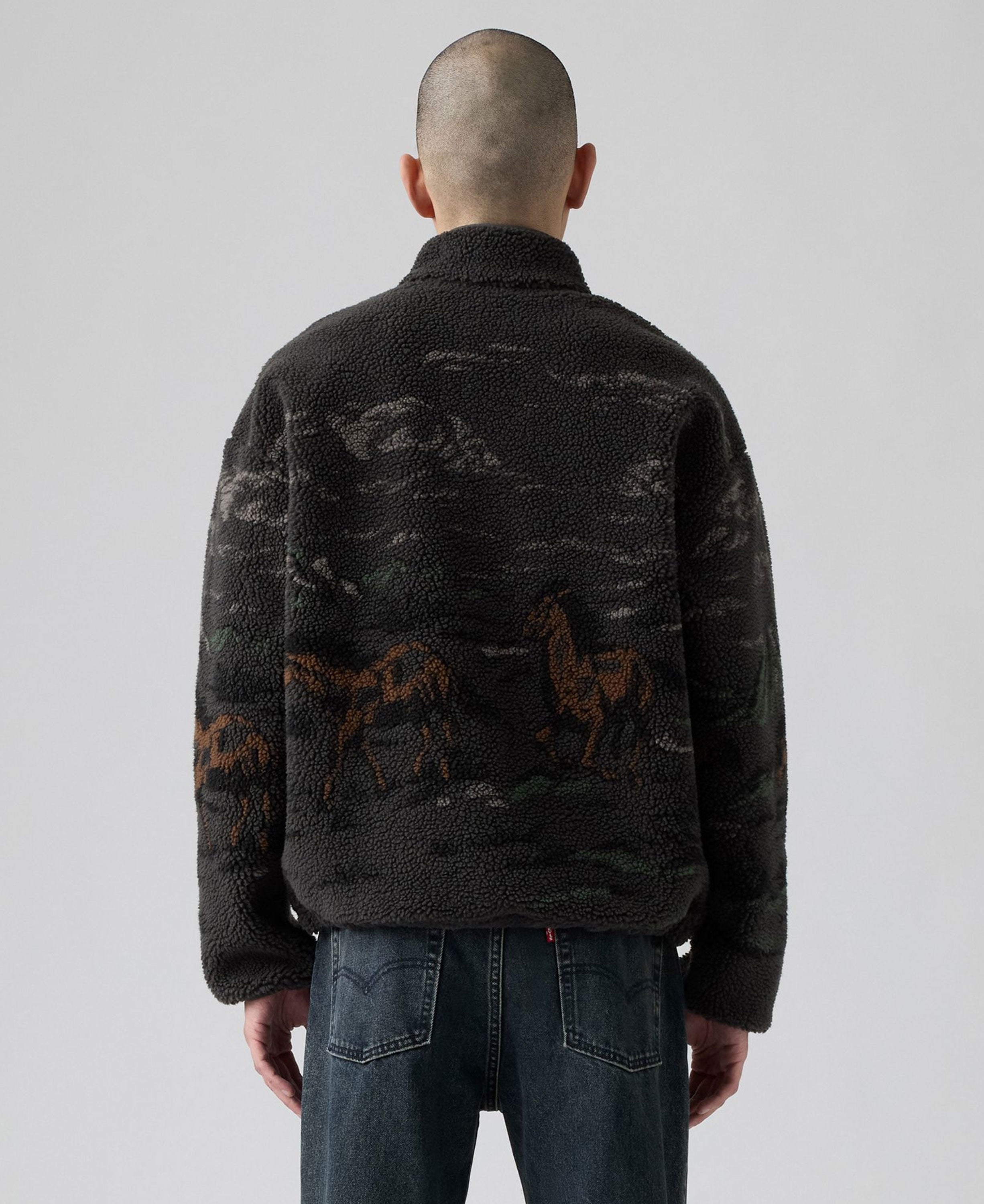 Idyllwild Sherpa Popover Sweatshirt - Black