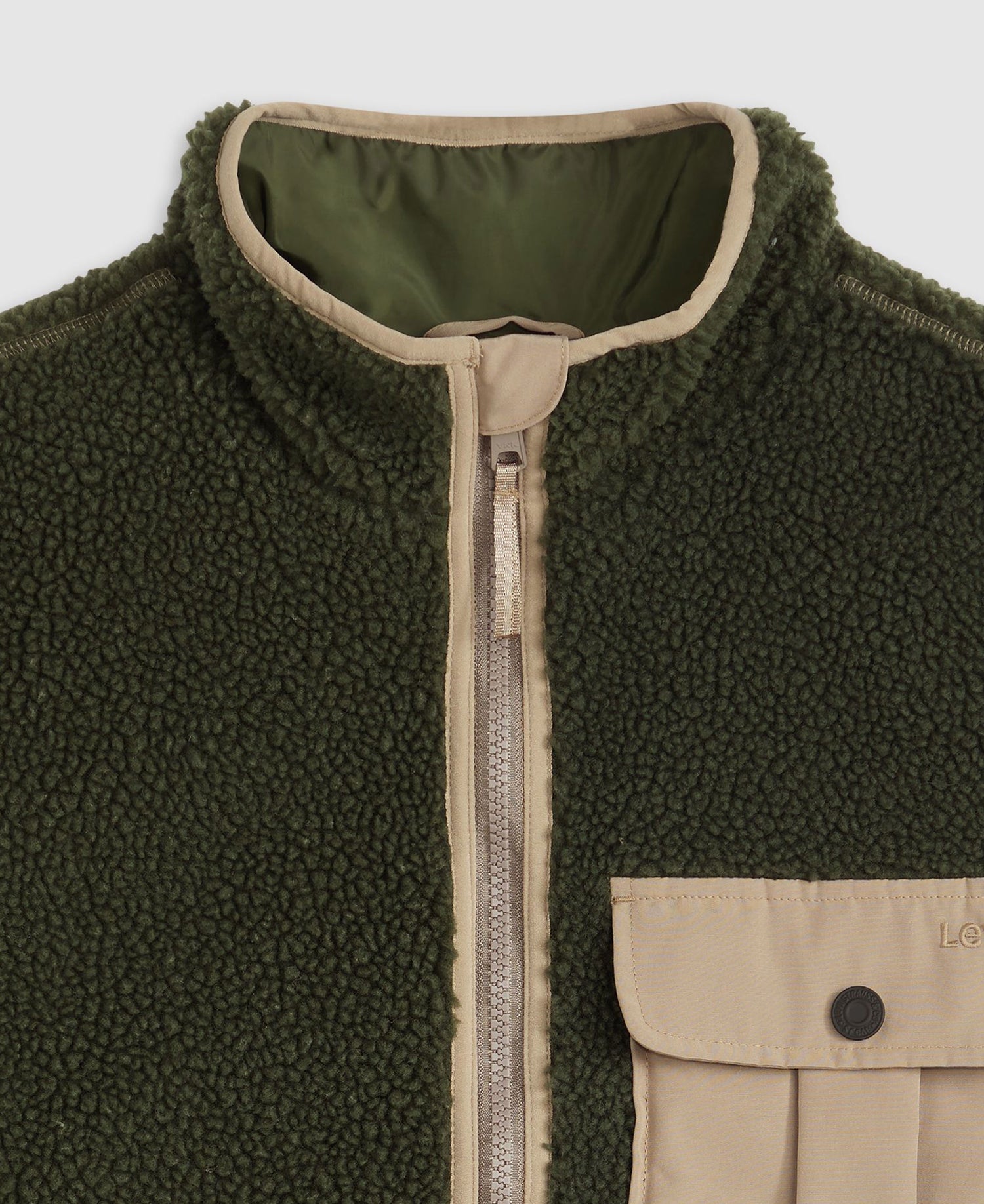 Joonie Sherpa Vest - Green