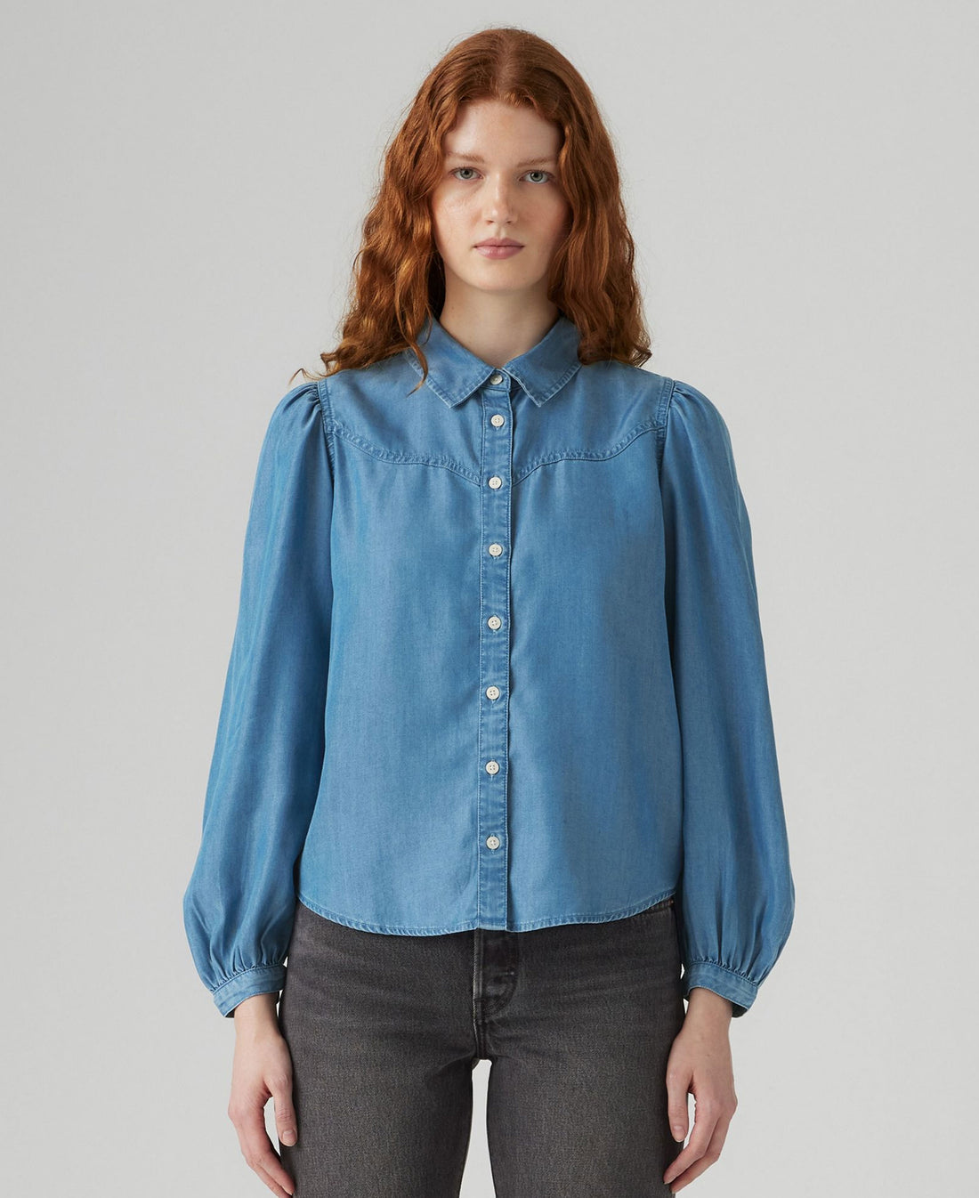 Journey Western Shirt - Med Indigo