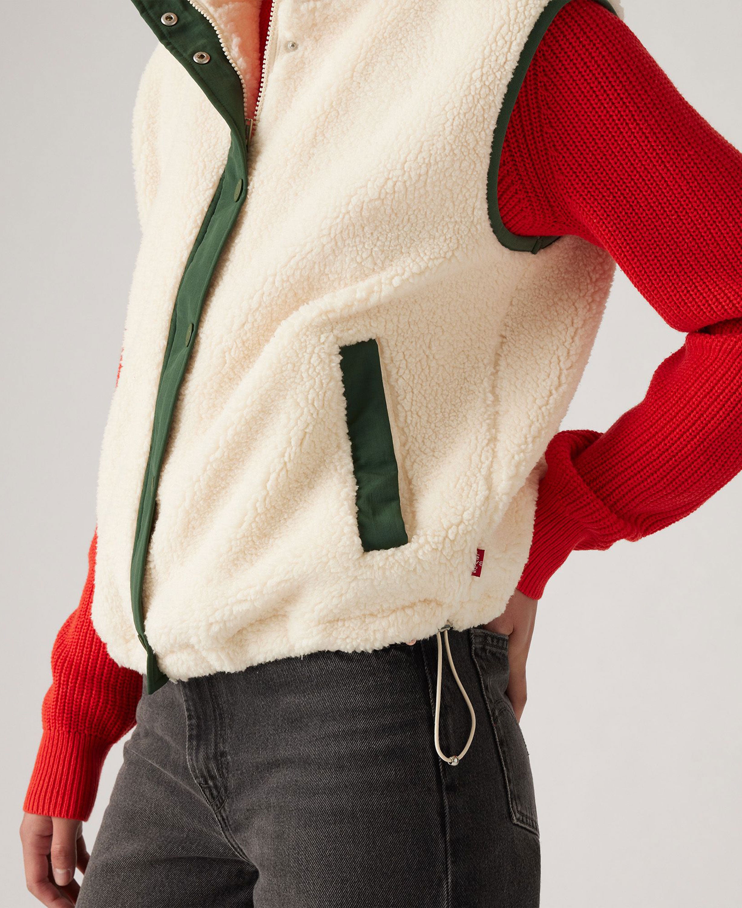 Ramsey Sherpa Vest - White Swan