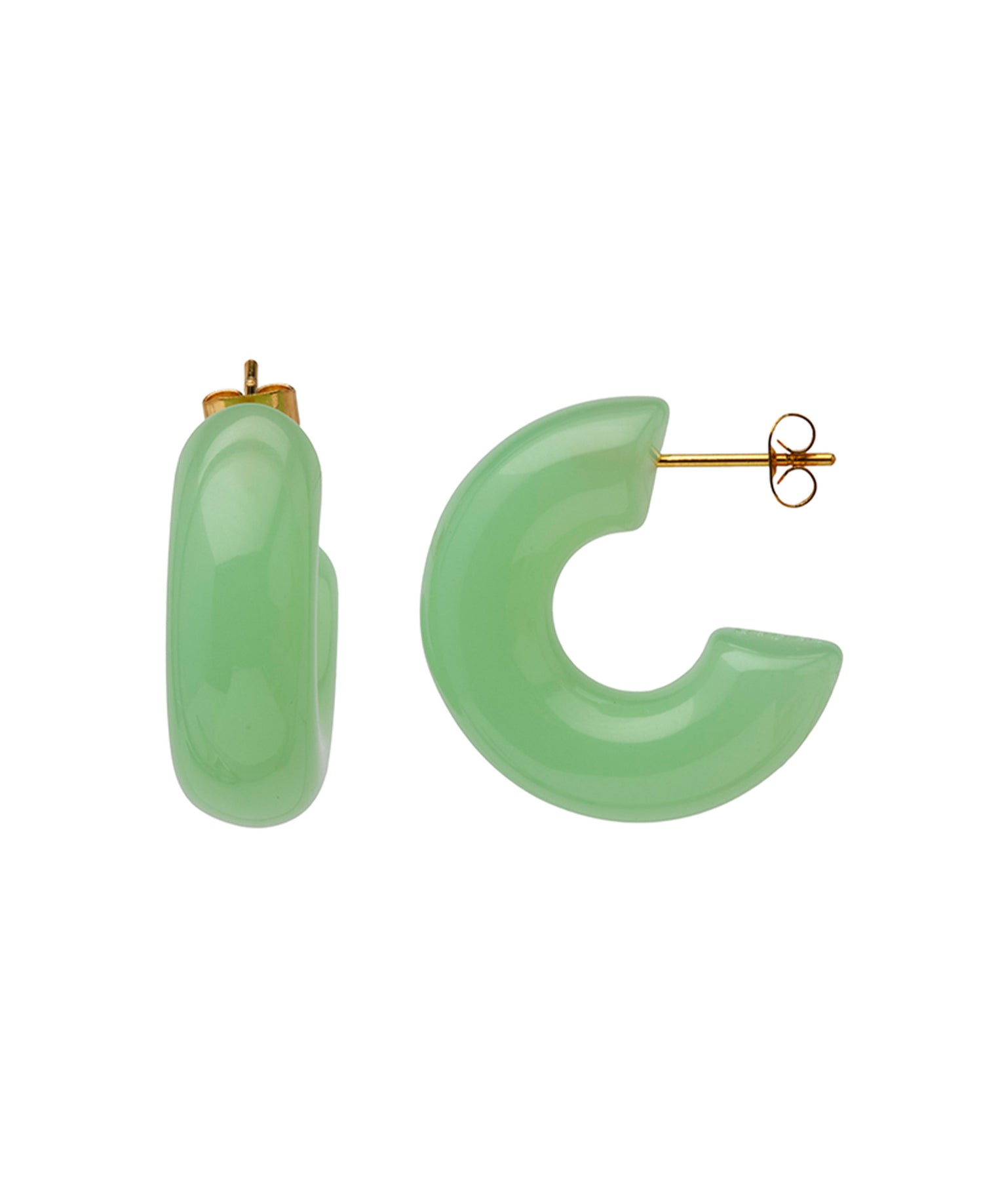 Aqua Resin Earrings - Aqua Resin