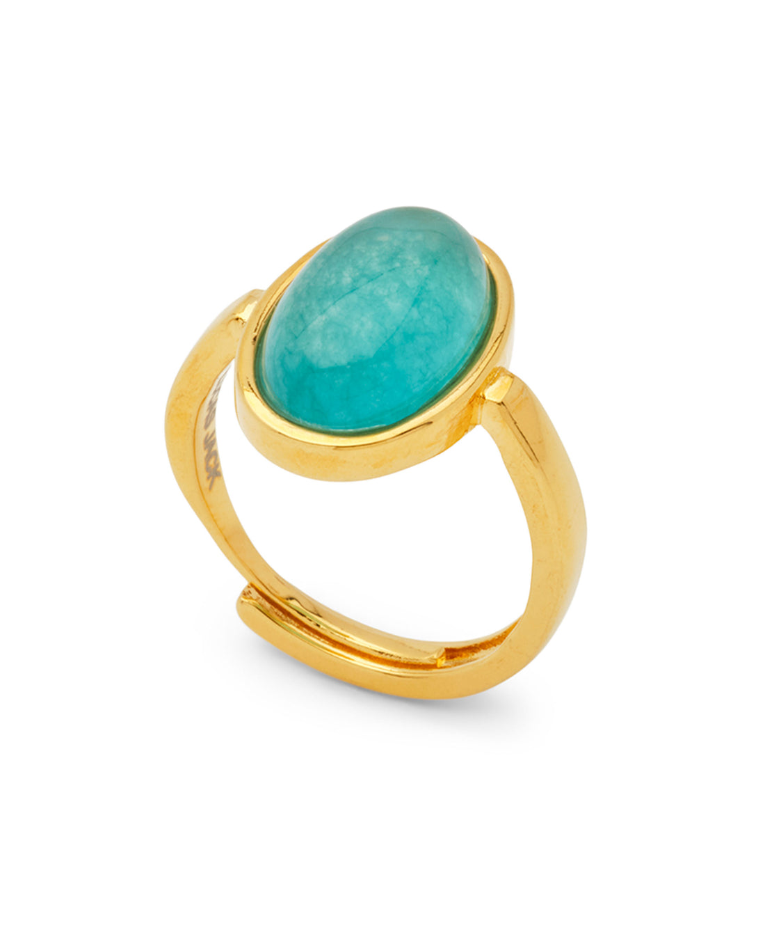 Blue Green Quartz Ring - Blue Green Quartz