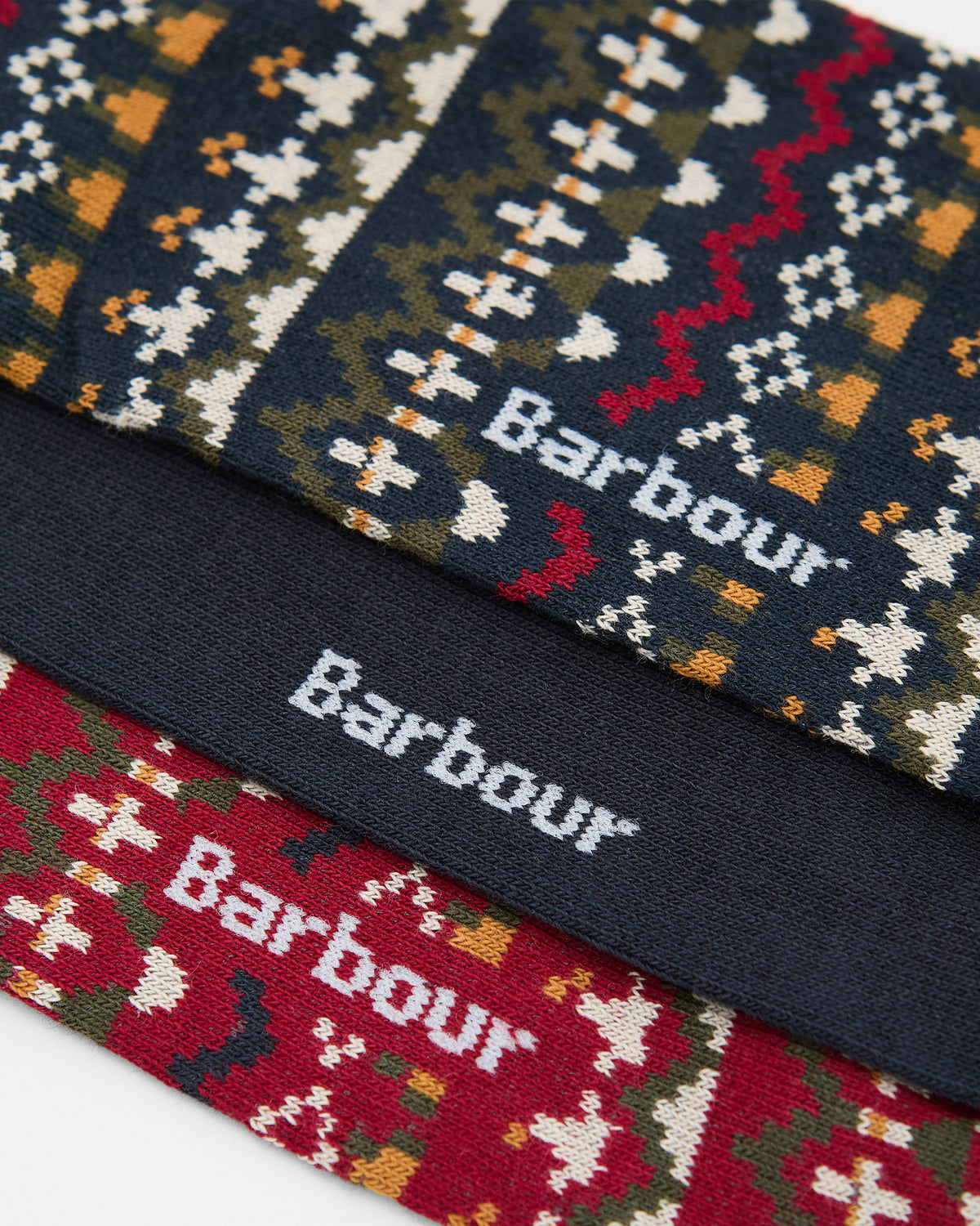 Marlow Fair Isle Sock Gift Box - Olive