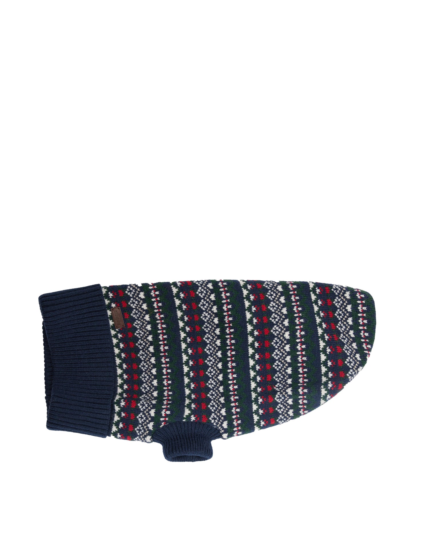Marlow Fairisle Dog Jumper - Navy Festive