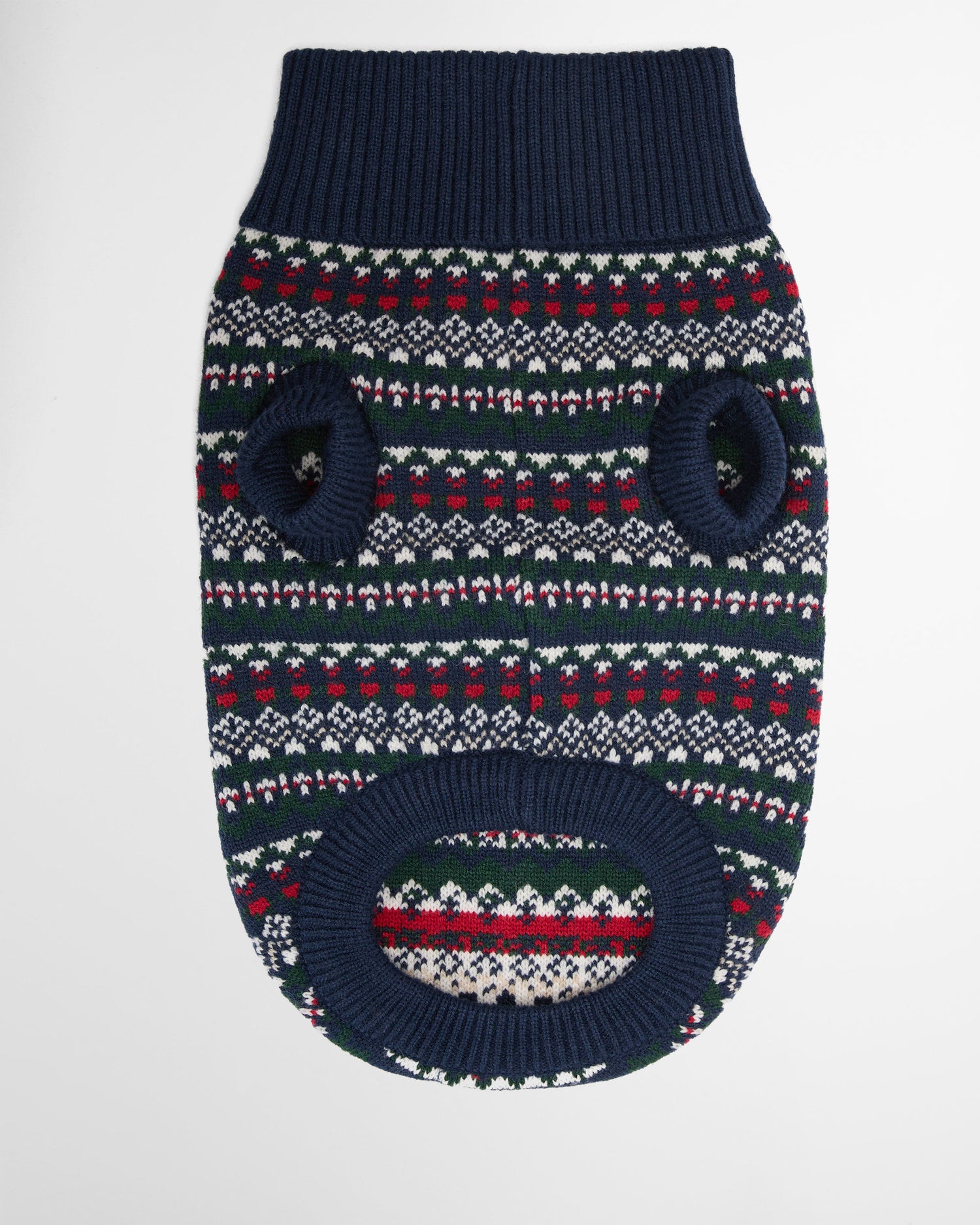 Marlow Fairisle Dog Jumper - Navy Festive