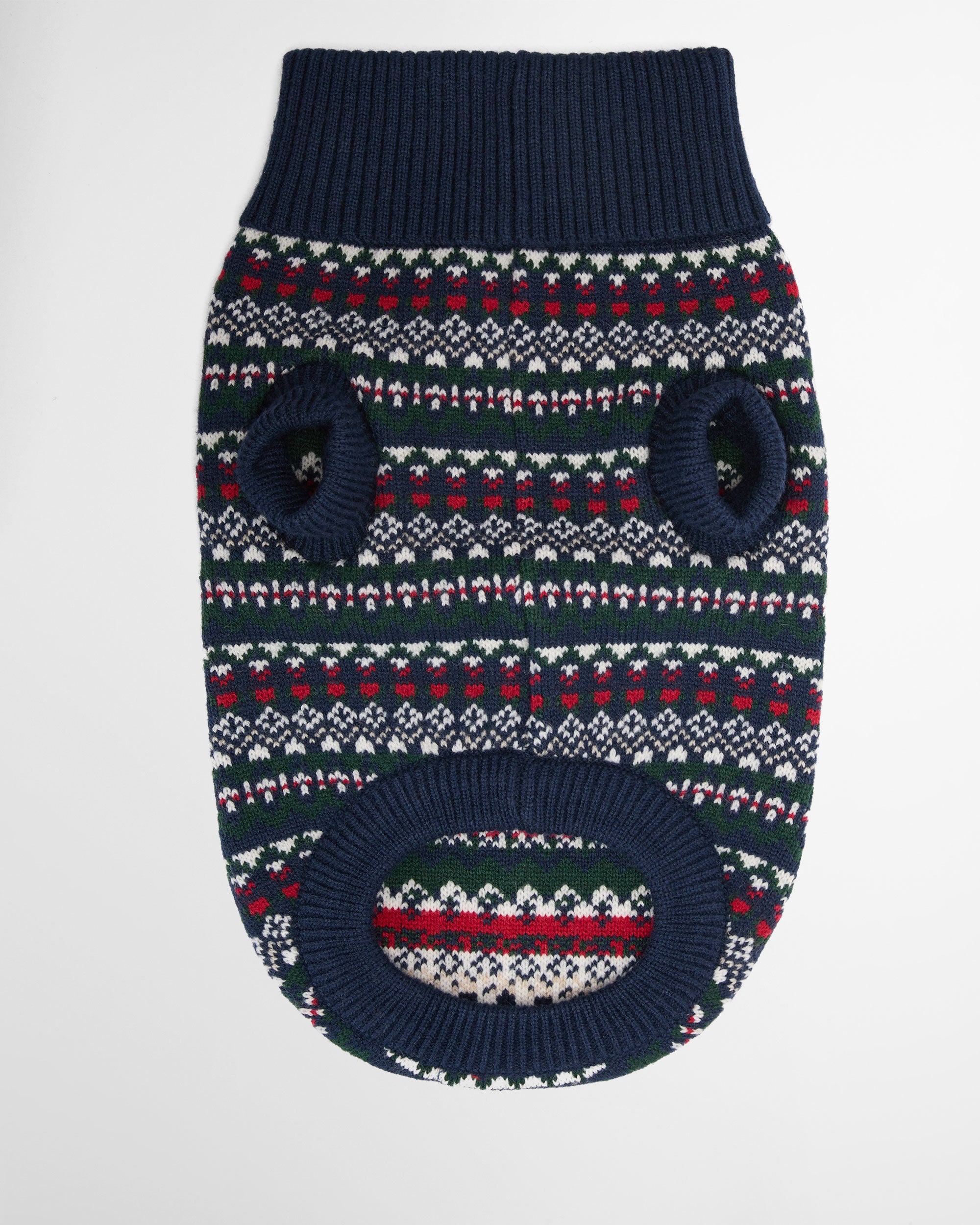 Marlow Fairisle Dog Jumper - Navy Festive