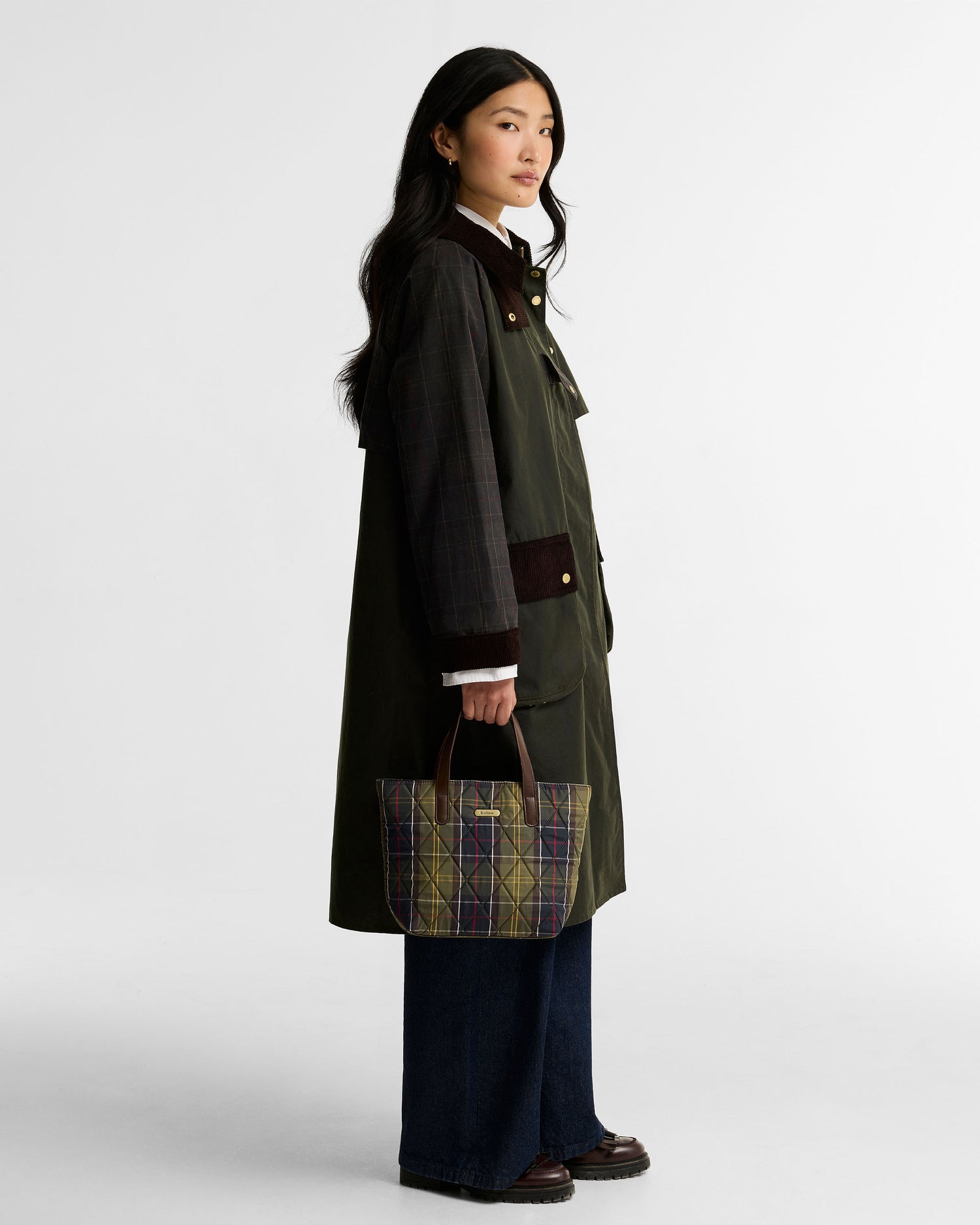 Mini Quilted Tote Bag - Classic Tartan