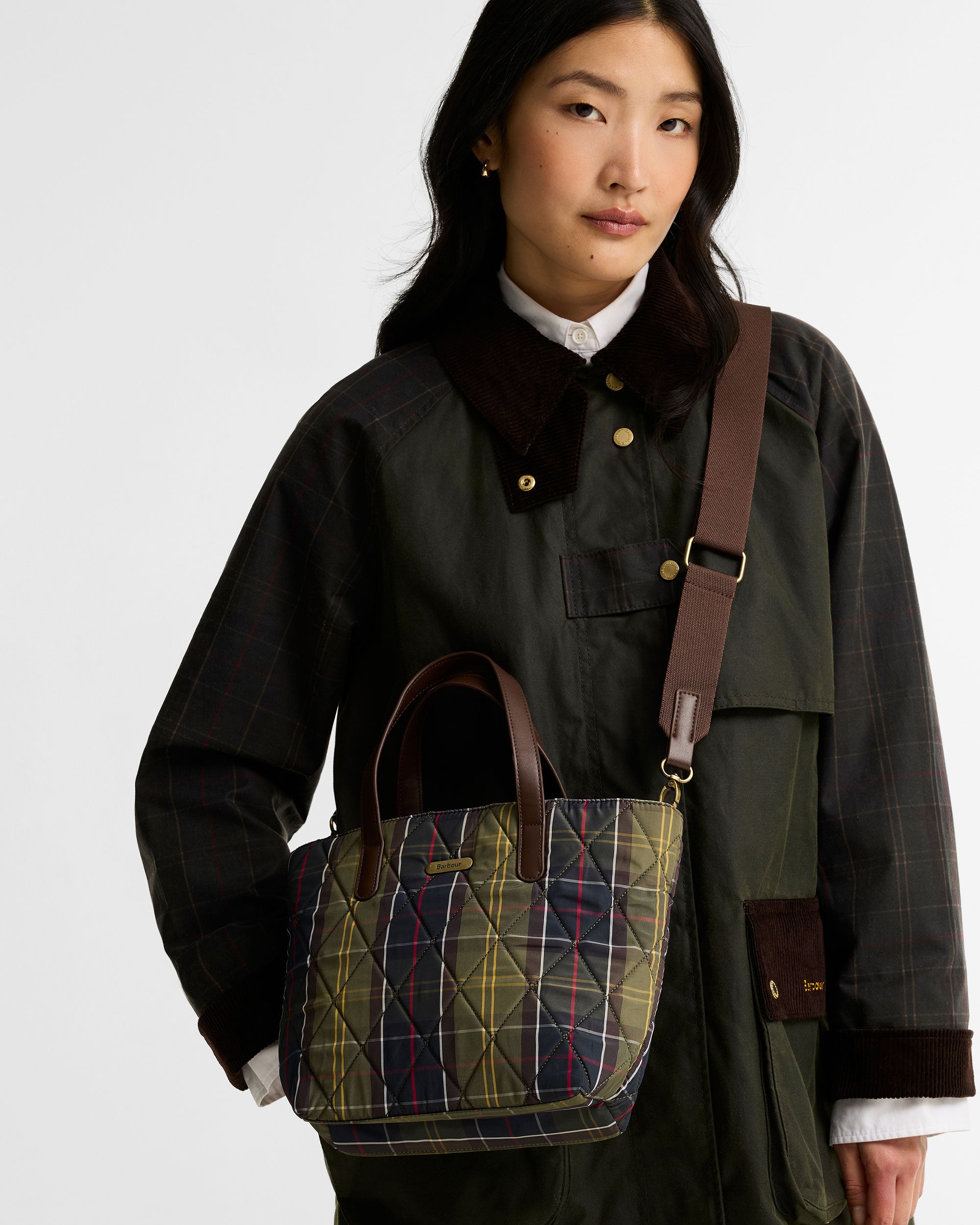 Mini Quilted Tote Bag - Classic Tartan
