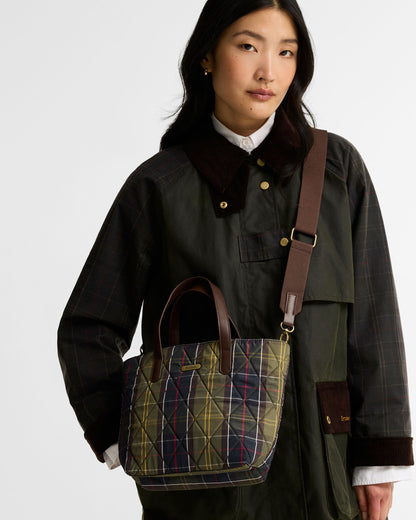 Mini Quilted Tote Bag - Classic Tartan