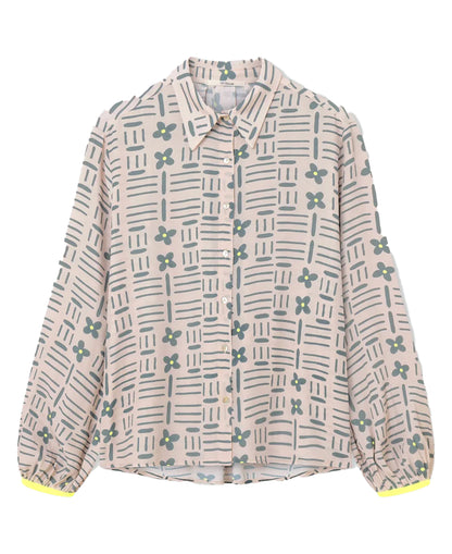 Magia Print Shirt - Beige Khaki