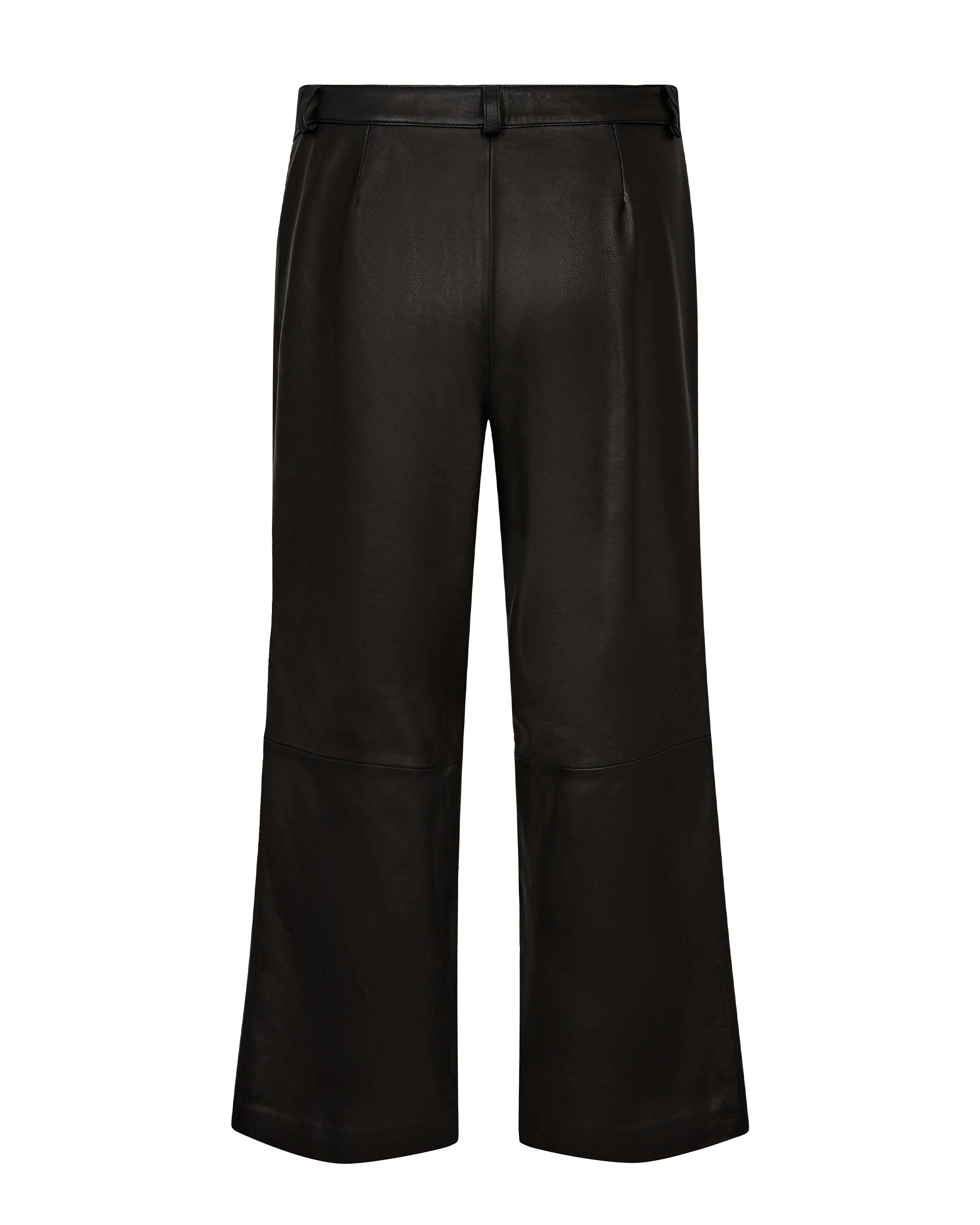 Como Leather Pant Cropped - Black