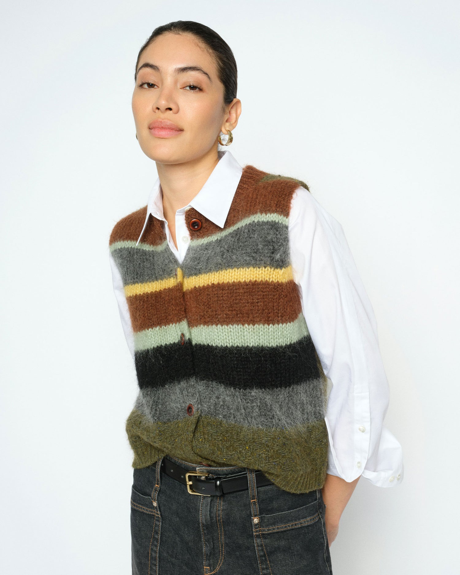Esti Knit Vest - Rosin
