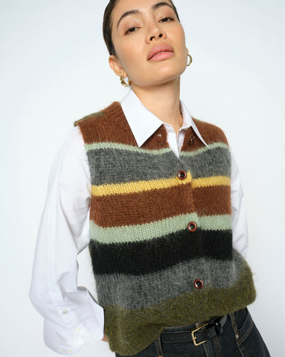 Esti Knit Vest - Rosin