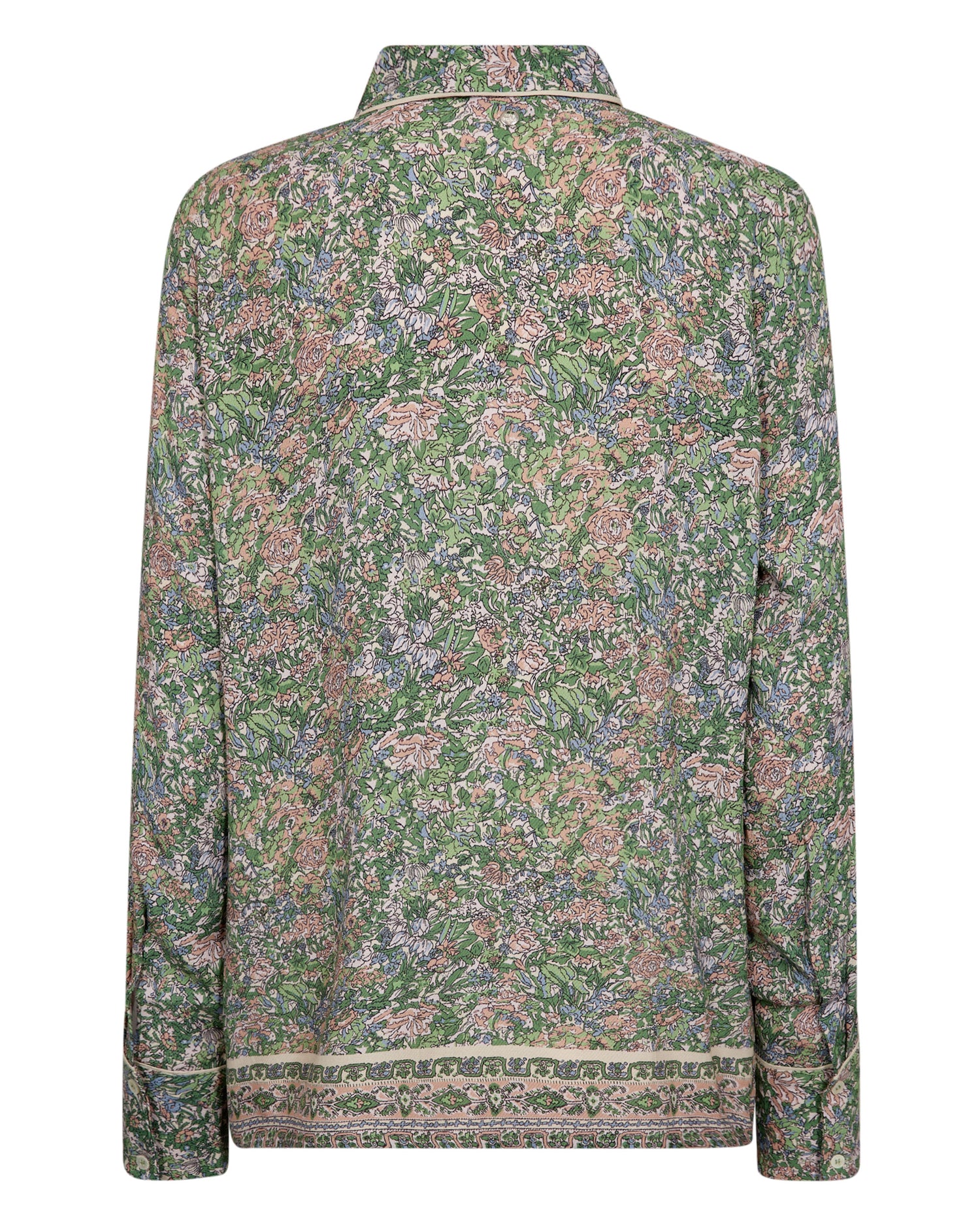 Kana Flowish Orchid Shirt - Turf Green