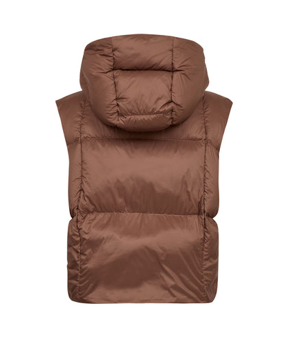 Kiara Tally Down Vest - Downtown Brown