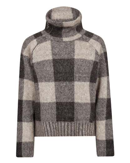 Maija Check Knit - Black