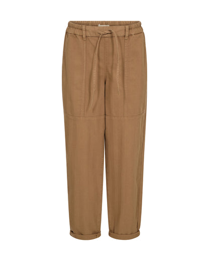 Maison Herringbone Pant - Dark Camel