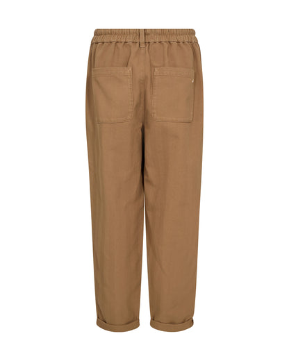 Maison Herringbone Pant - Dark Camel
