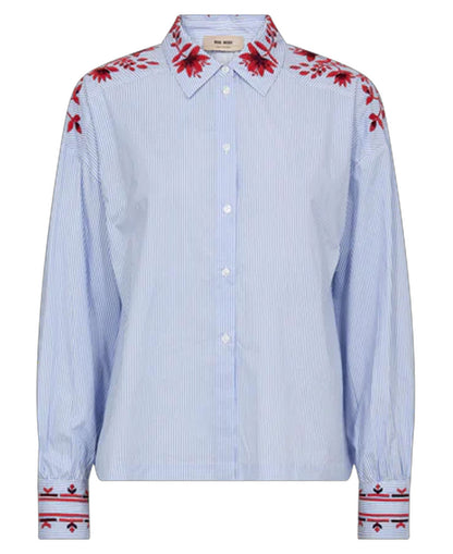 Osmo Stripey Shirt - Brunnera Blue