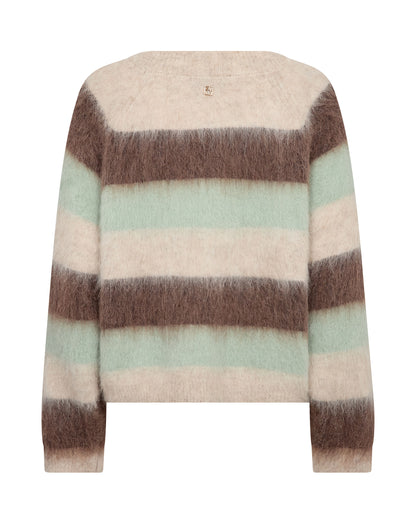 Suvi Stripe Knit - Frosty Green