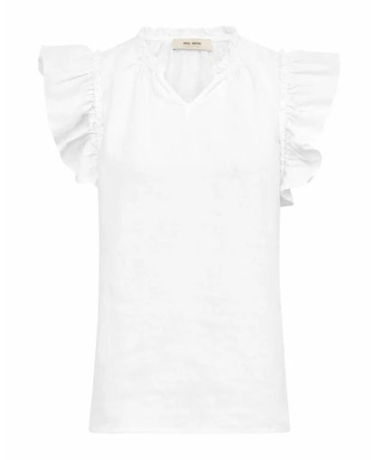 Tea Linen Blouse - White