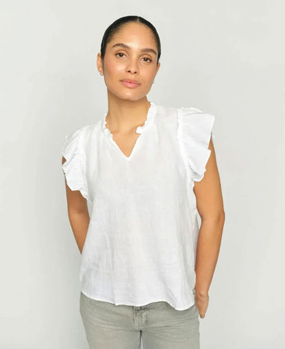 Tea Linen Blouse - White