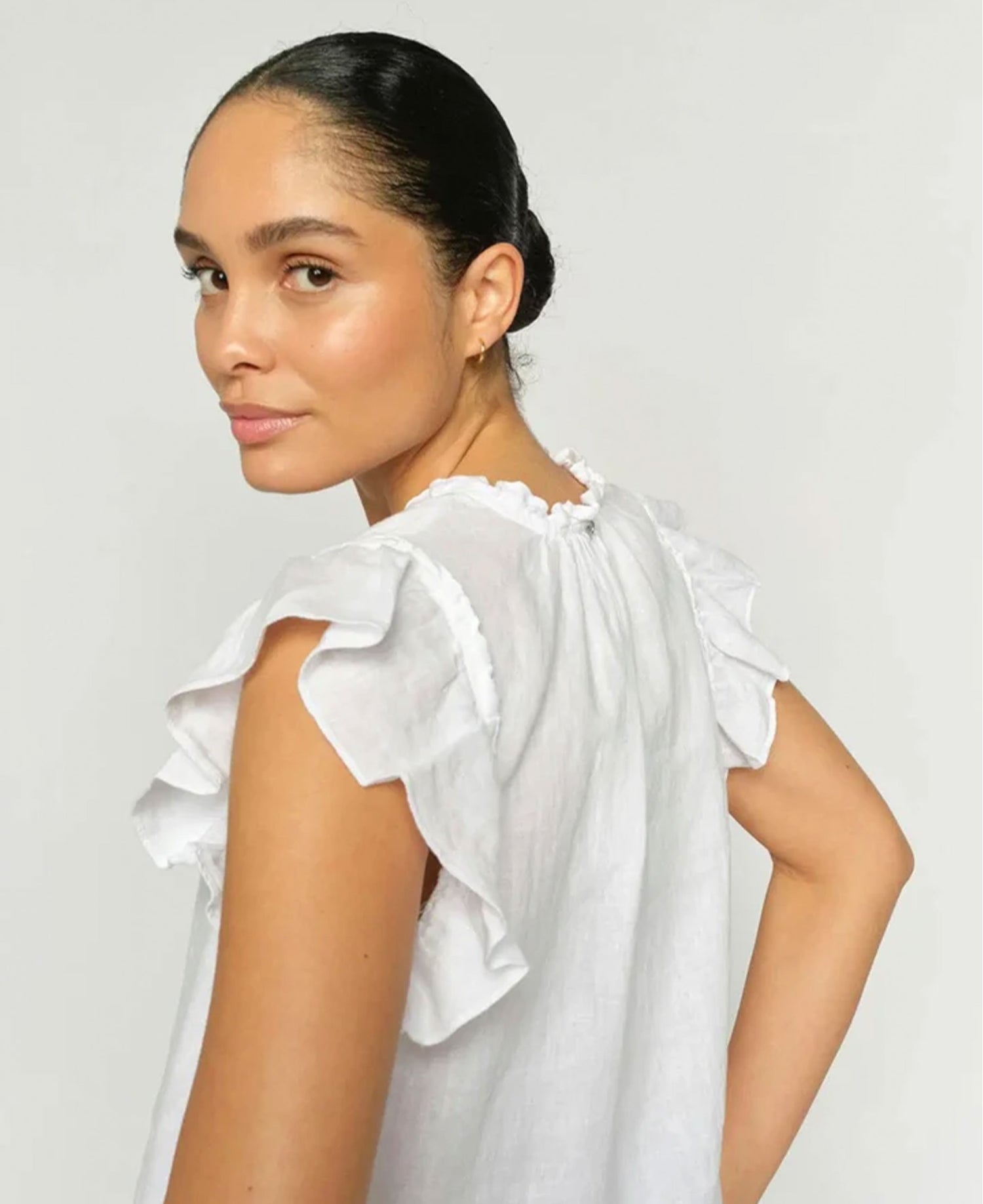 Tea Linen Blouse - White