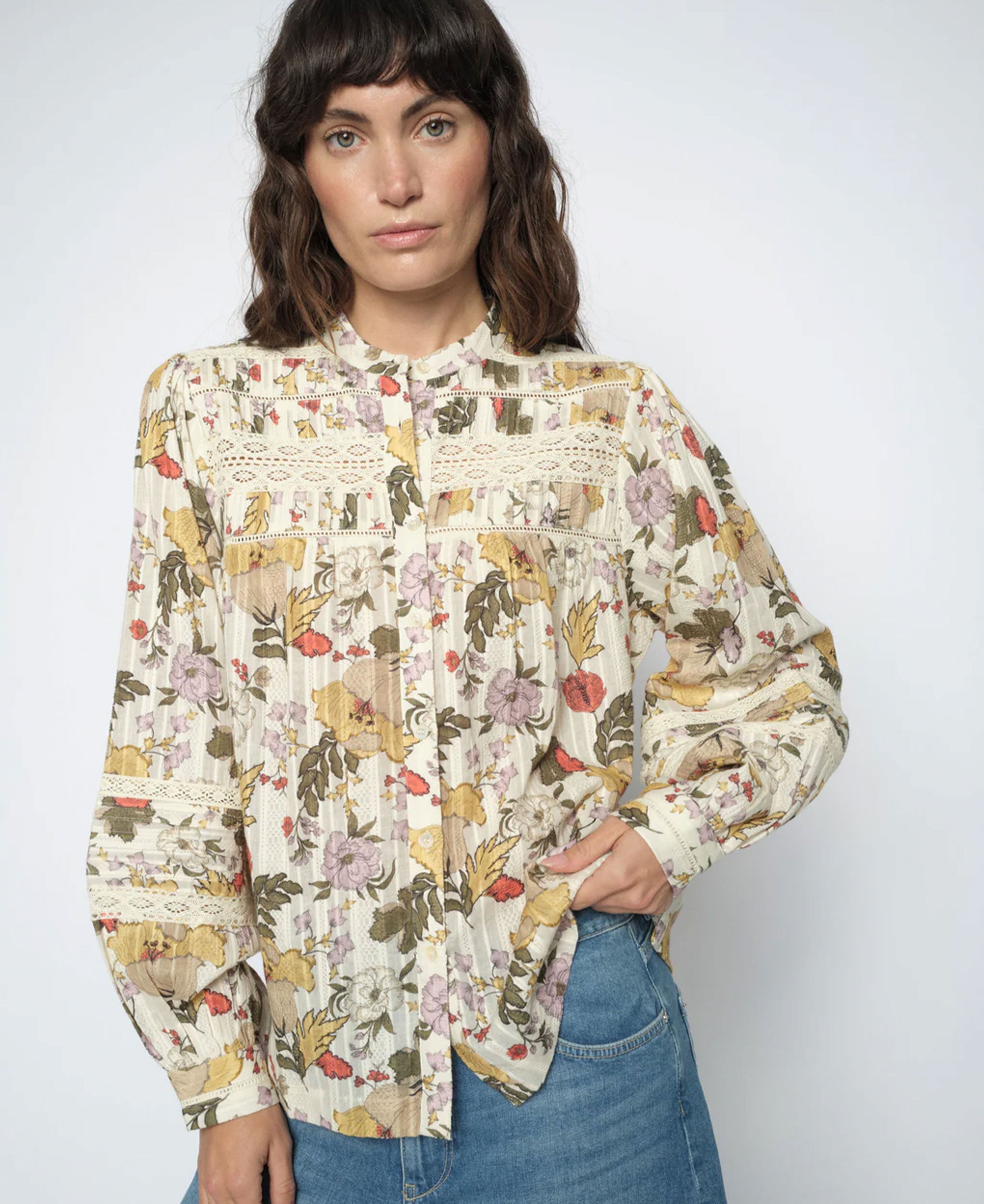 Bell Flowwa Shirt - Ecru