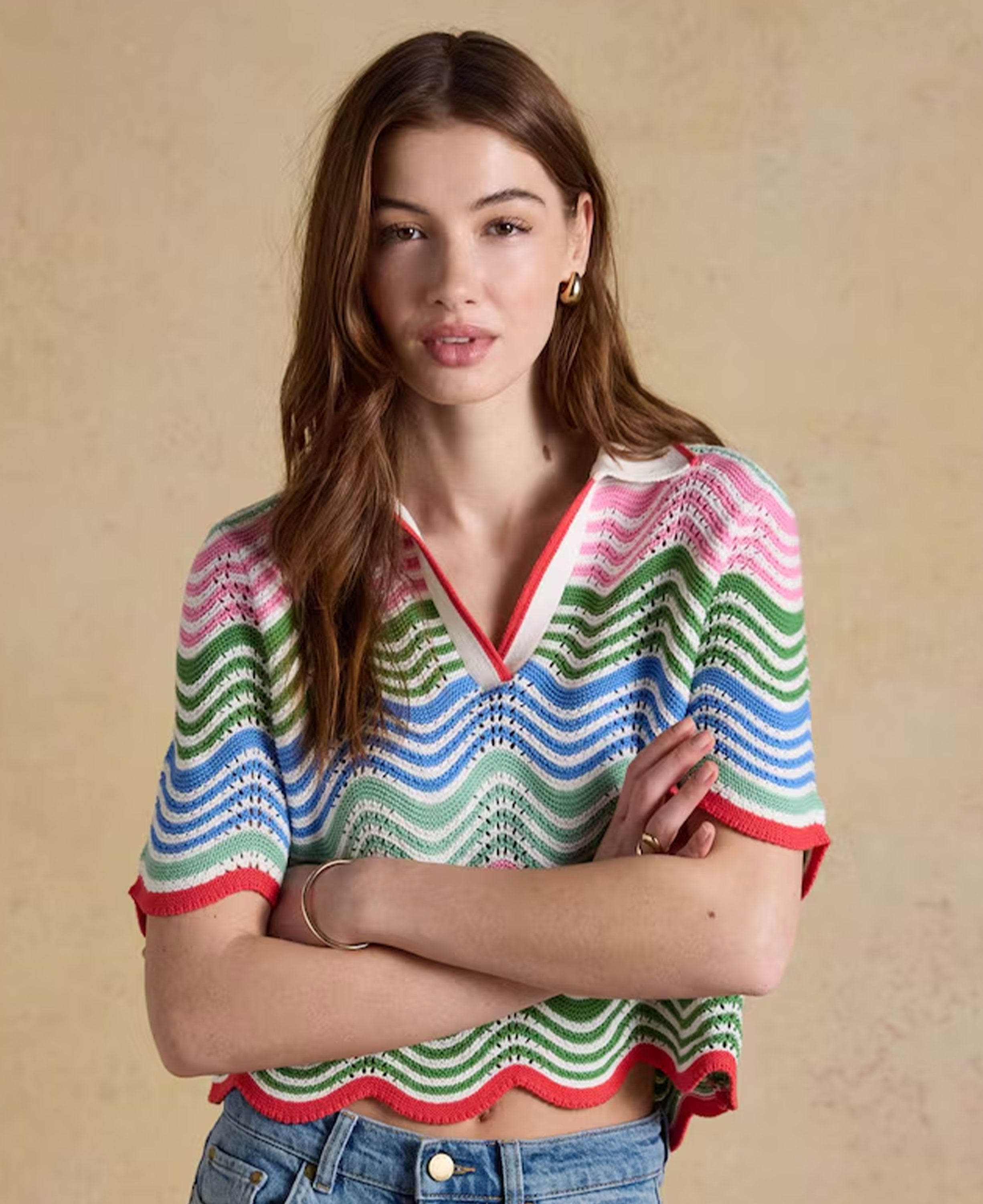 Sandy Knit S/S Jumper - Multi