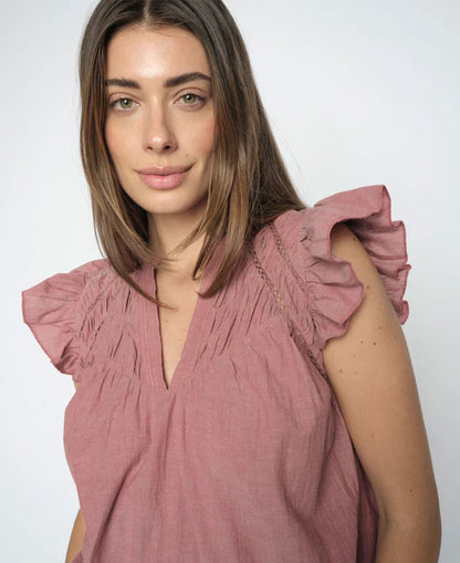 Woda Izha Blouse - Cowhide