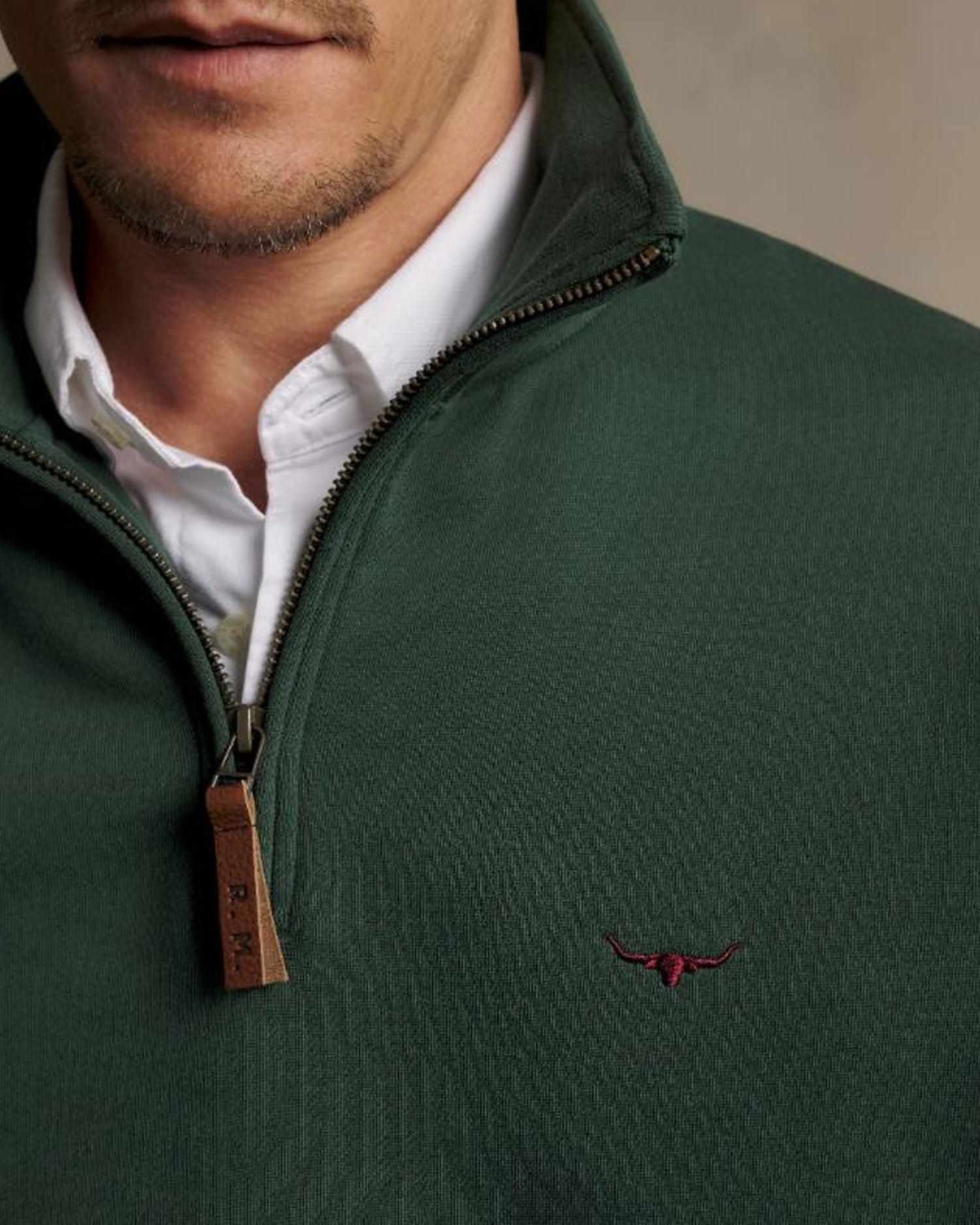 Mulyungarie 1/4 Zip Sweatshirt - Pine