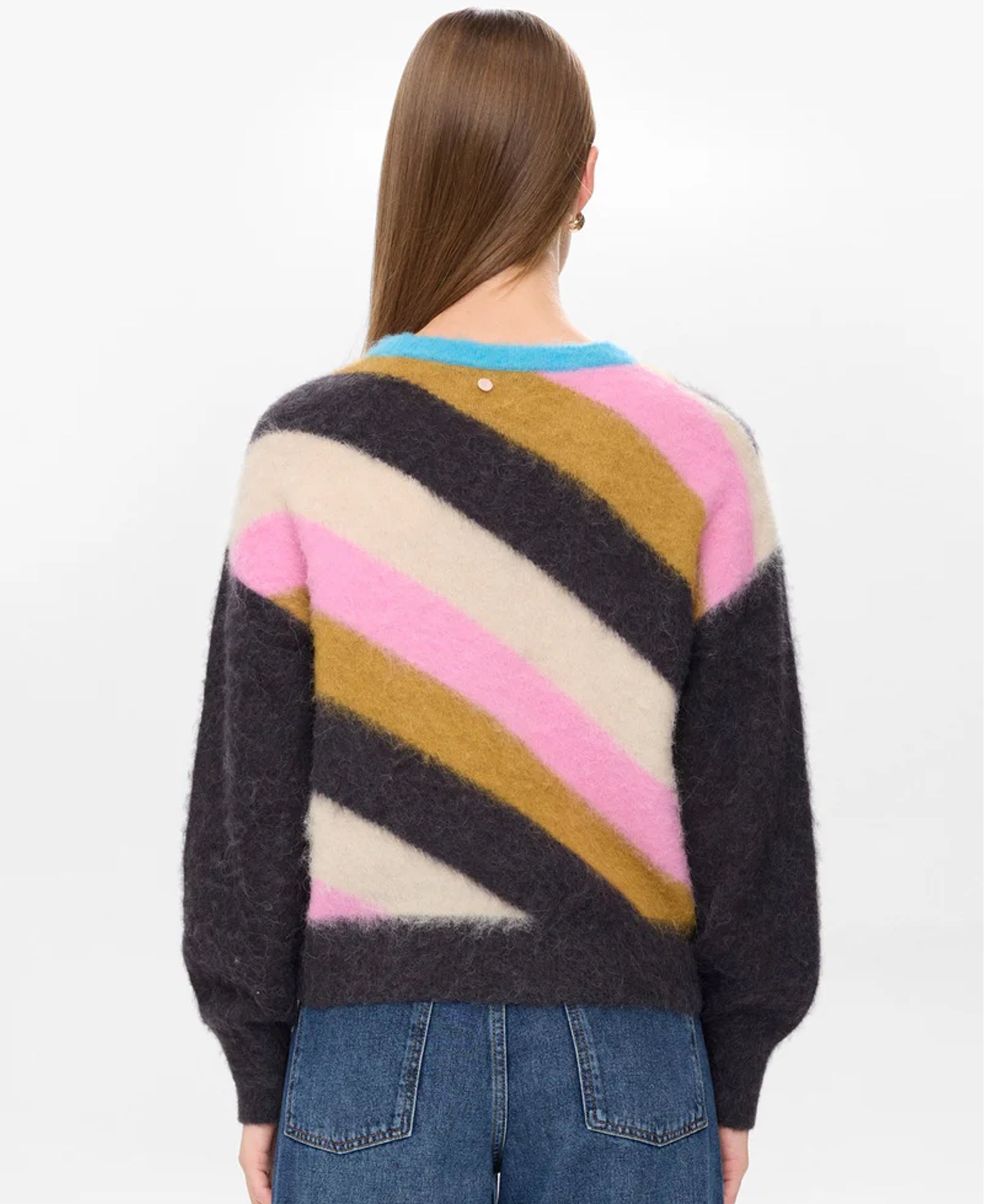 Nusuri Multi Stripe Pullover - Obsidian