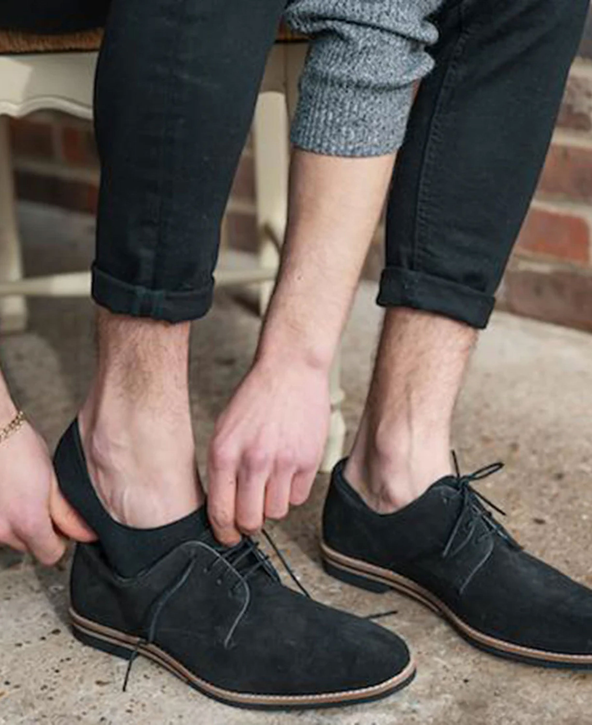 Plain No Show Socks - Black