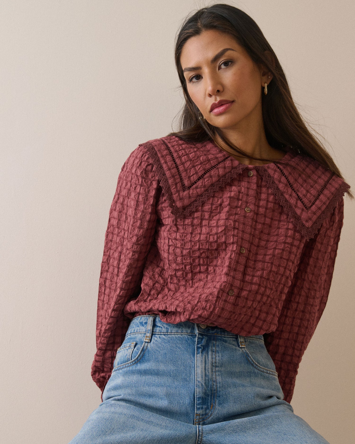 Allegra Blouse - Red