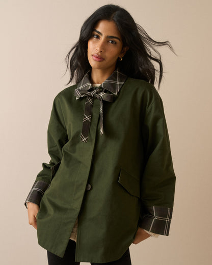 Fion Tartan Jacket - Green