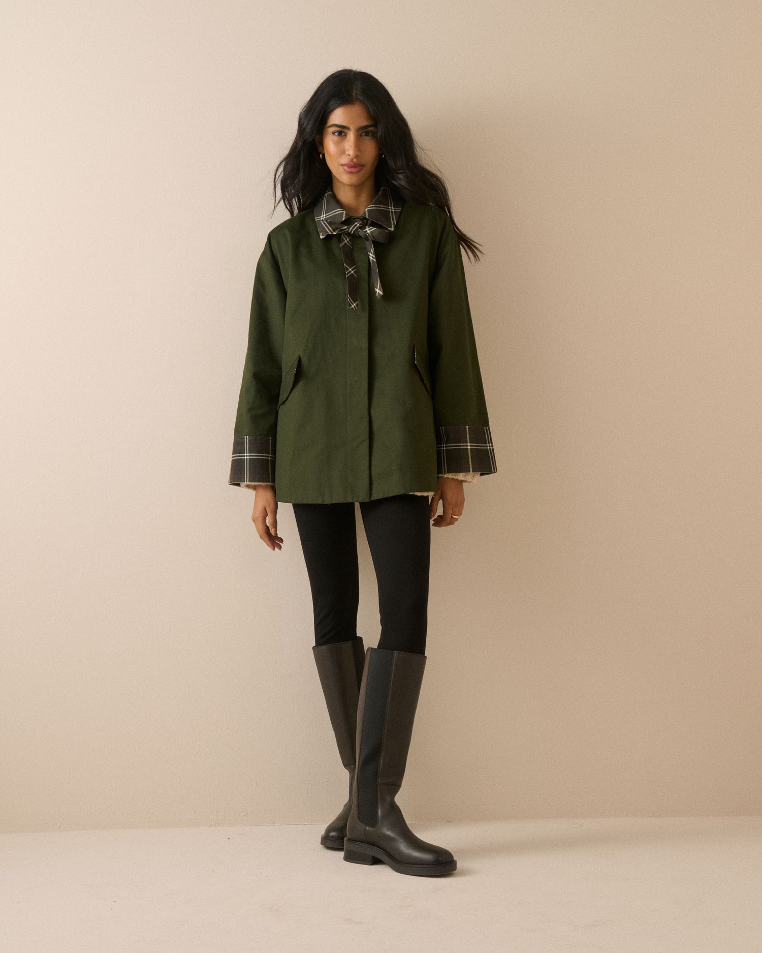 Fion Tartan Jacket - Green