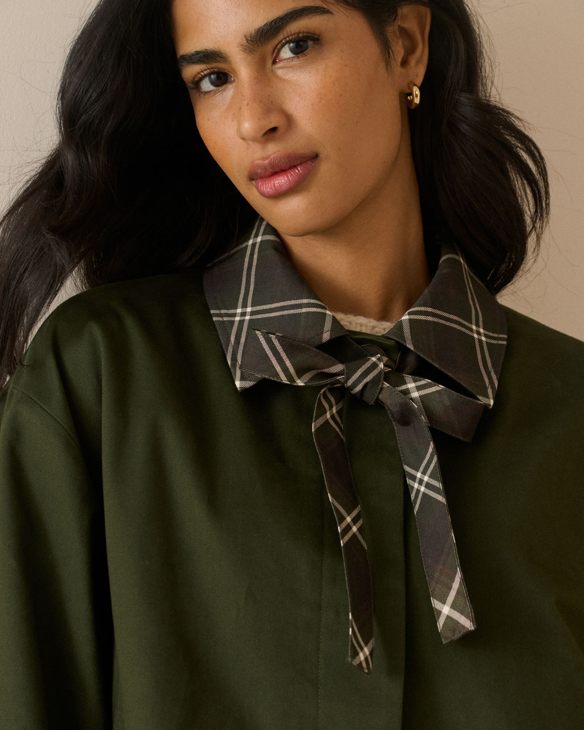 Fion Tartan Jacket - Green