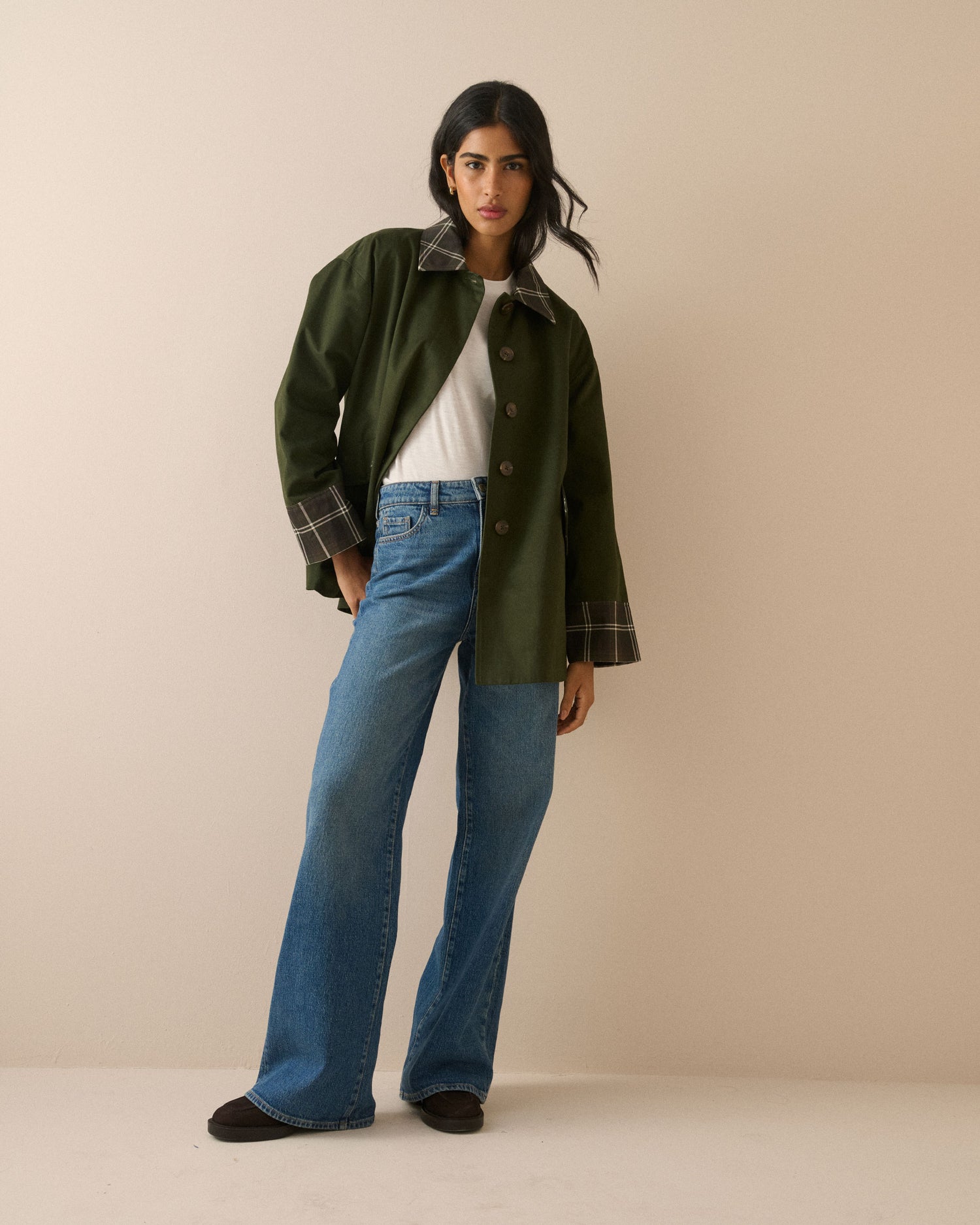 Fion Tartan Jacket - Green