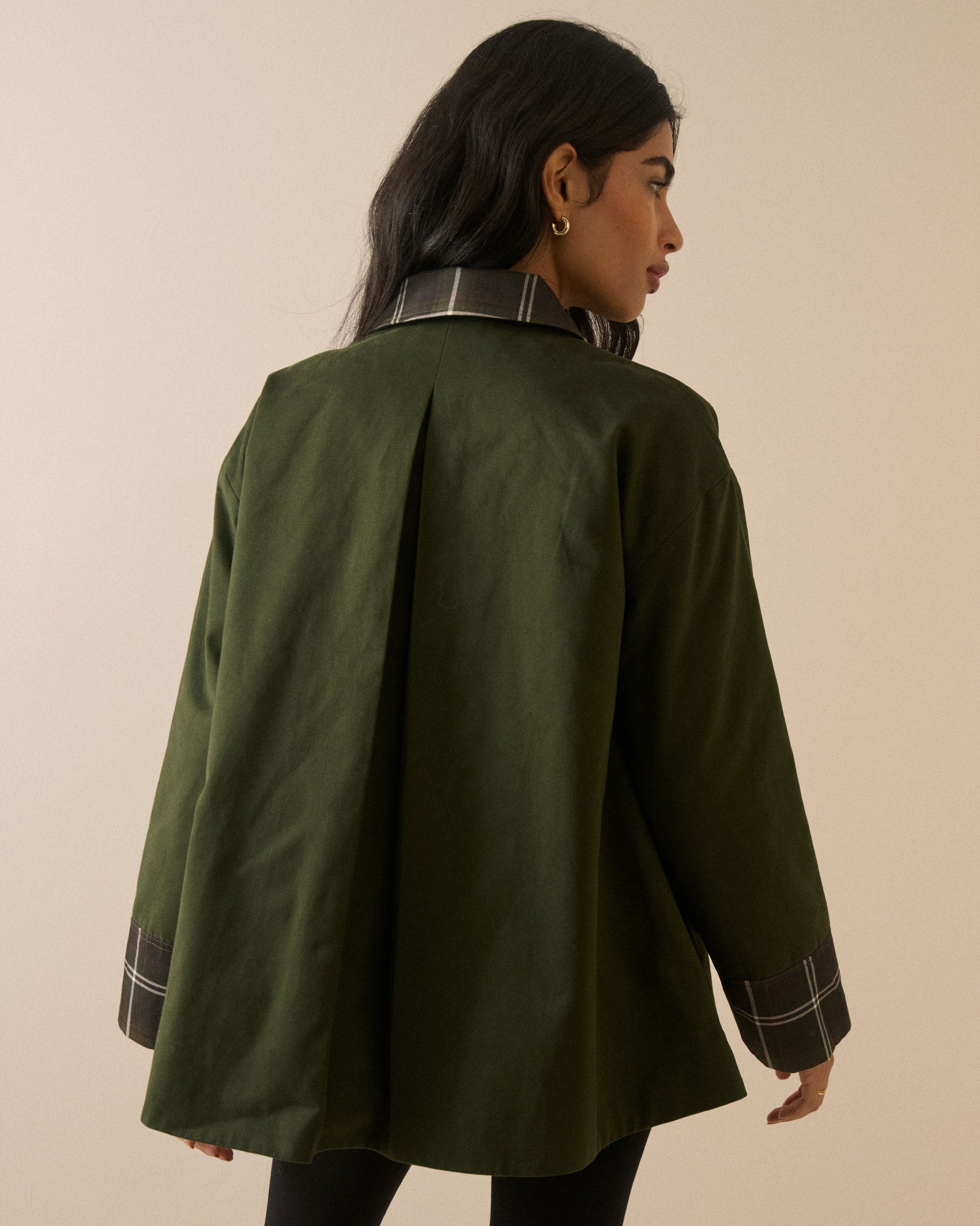 Fion Tartan Jacket - Green