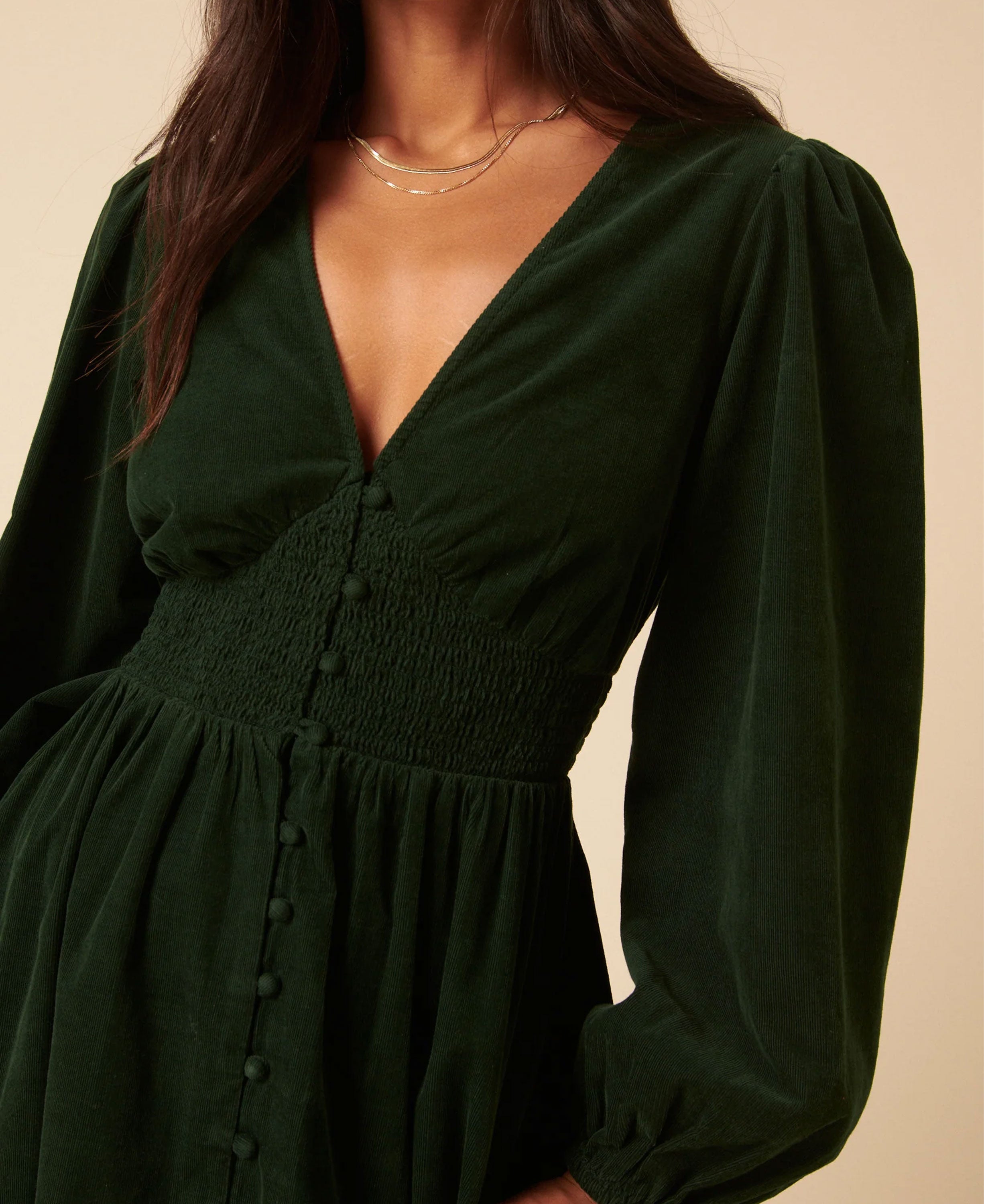 Riley Midi Dress - Green